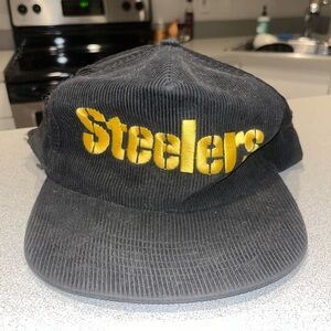 Vintage Pittsburgh Steelers Corduroy Snapback Hat
